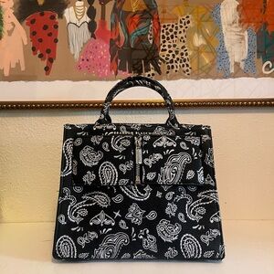 Brandon Blackwood paisley embroidered bag